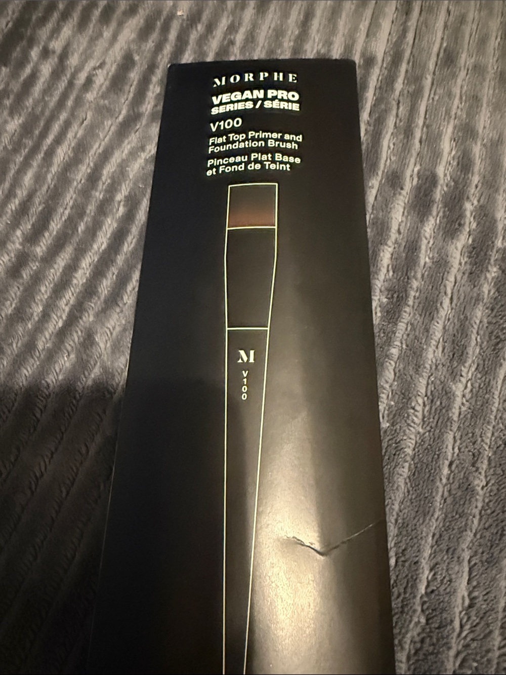 Morphe Vegan Pro V100 Flat Top Primer & Foundation Brush - Black